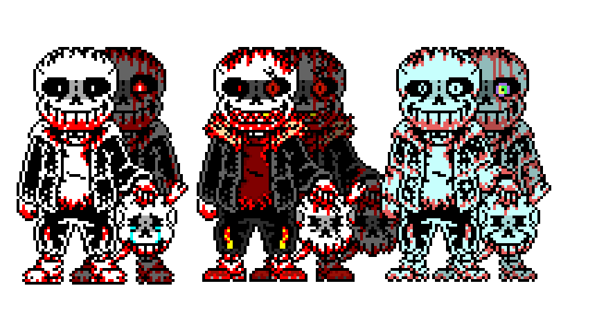 spookafie on X: tried out pixel art #sans #insanitysans