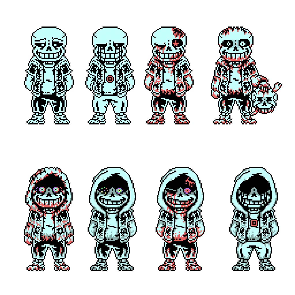 Killer Sans] HeadCanon Sprite by Mlarko on DeviantArt