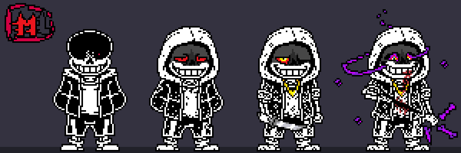 Art and lots of Games — Dust Sans from that famous Undertale AU