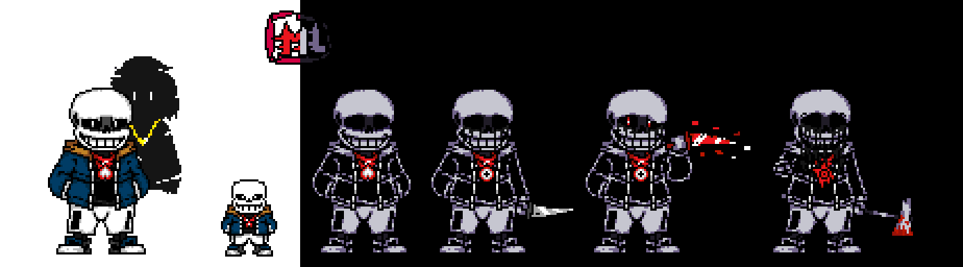 XOTALE horror sans art design by asrielartis on Newgrounds