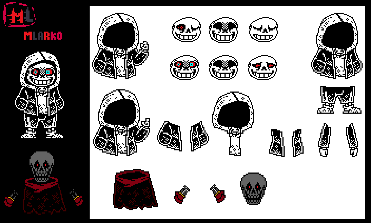 Dusttale Sans by Crudaka on DeviantArt