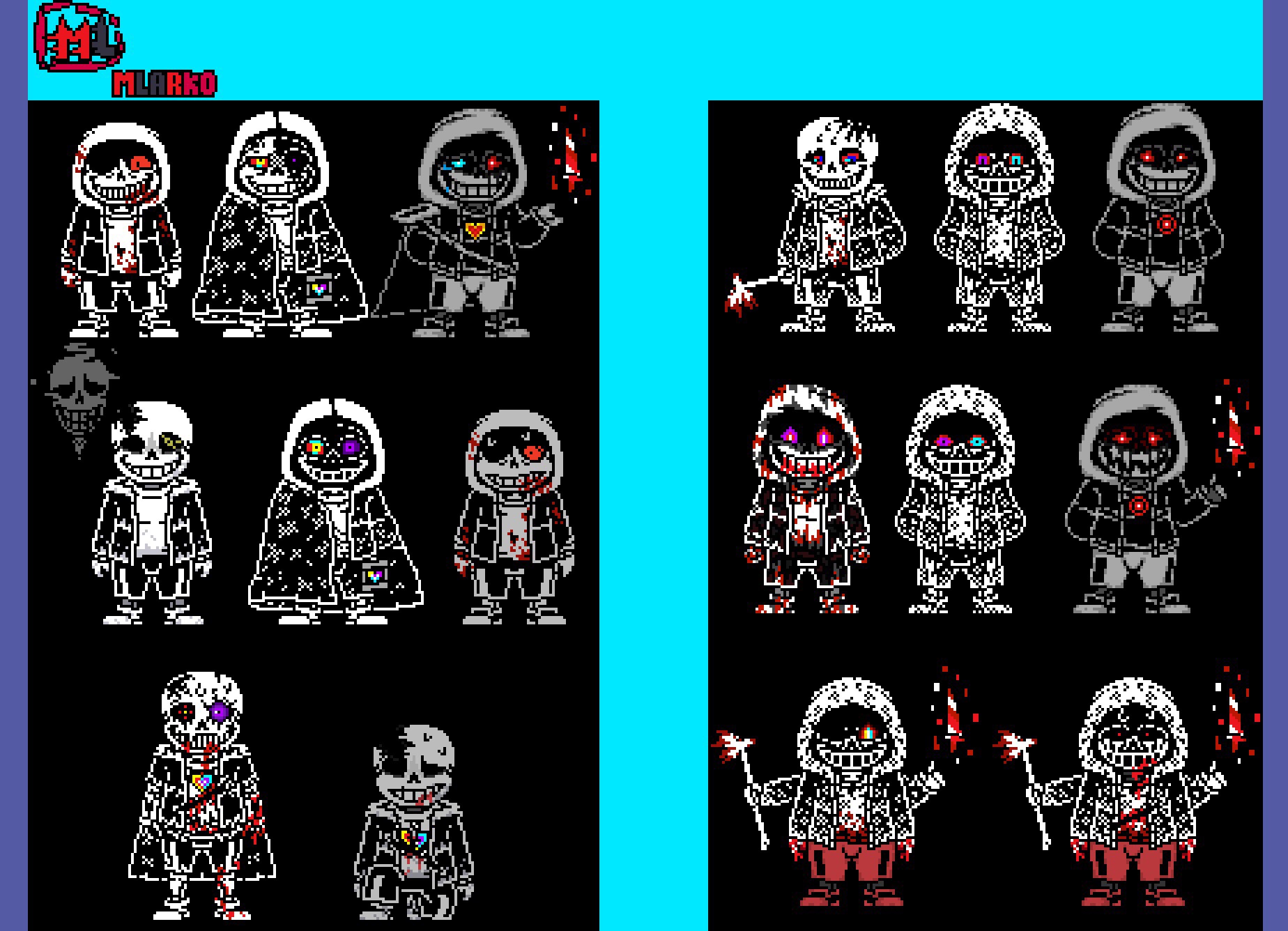 HorrorTale) Sans SpriteSheet by Mlarko on DeviantArt