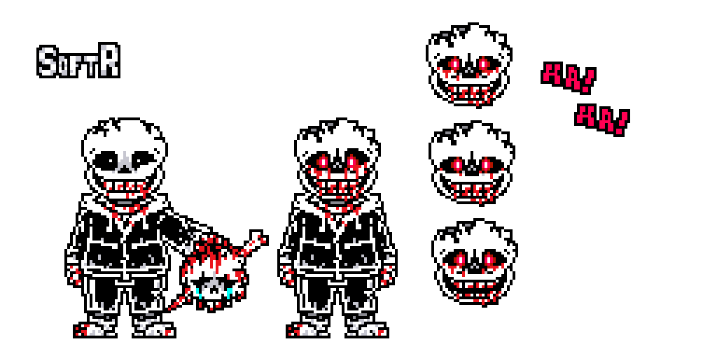 Insanity! Sans - battle Sprite - v1 by daunderspriter on DeviantArt