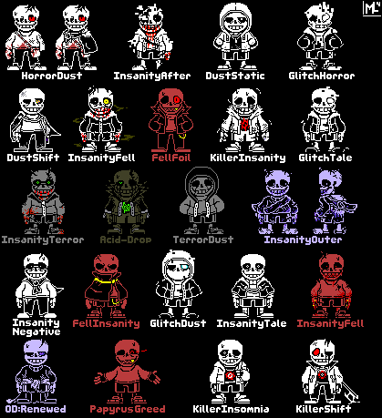 HorrorTale) Sans SpriteSheet by Mlarko on DeviantArt