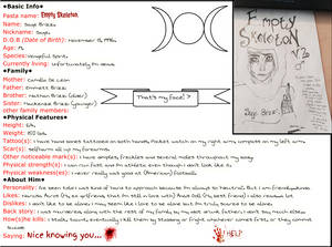 Empty Skeleton/Sage Brizzi Biography sheet 1