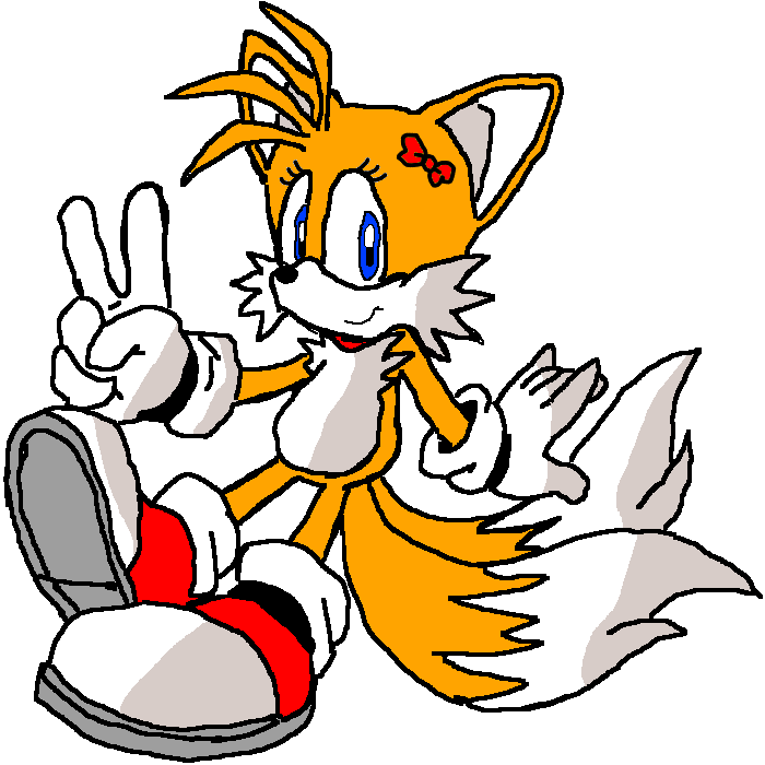 Tails She Female Tails Picture Edit(With Gloves) by 1EmoBunny1 on DeviantArt