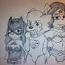 My three characters as DC superheroes!