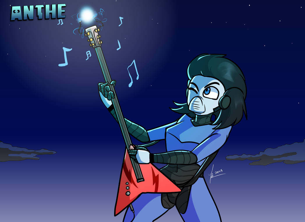 Ed with his Electric Guitar by JoeyRedPanda on DeviantArt