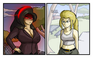 Ruth deathstare towards Vanessa