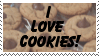 Stamp: I Love Cookies by Mahkohime