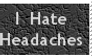Stamp: I Hate Headaches