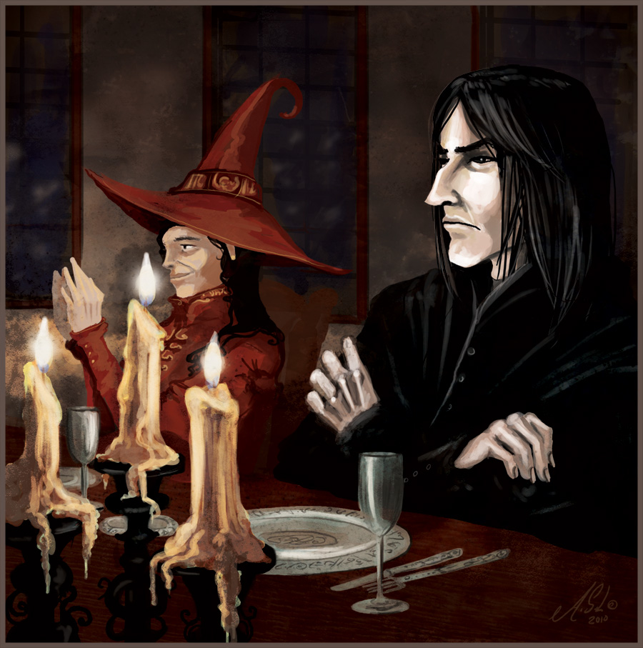 Snape at the teacher's table