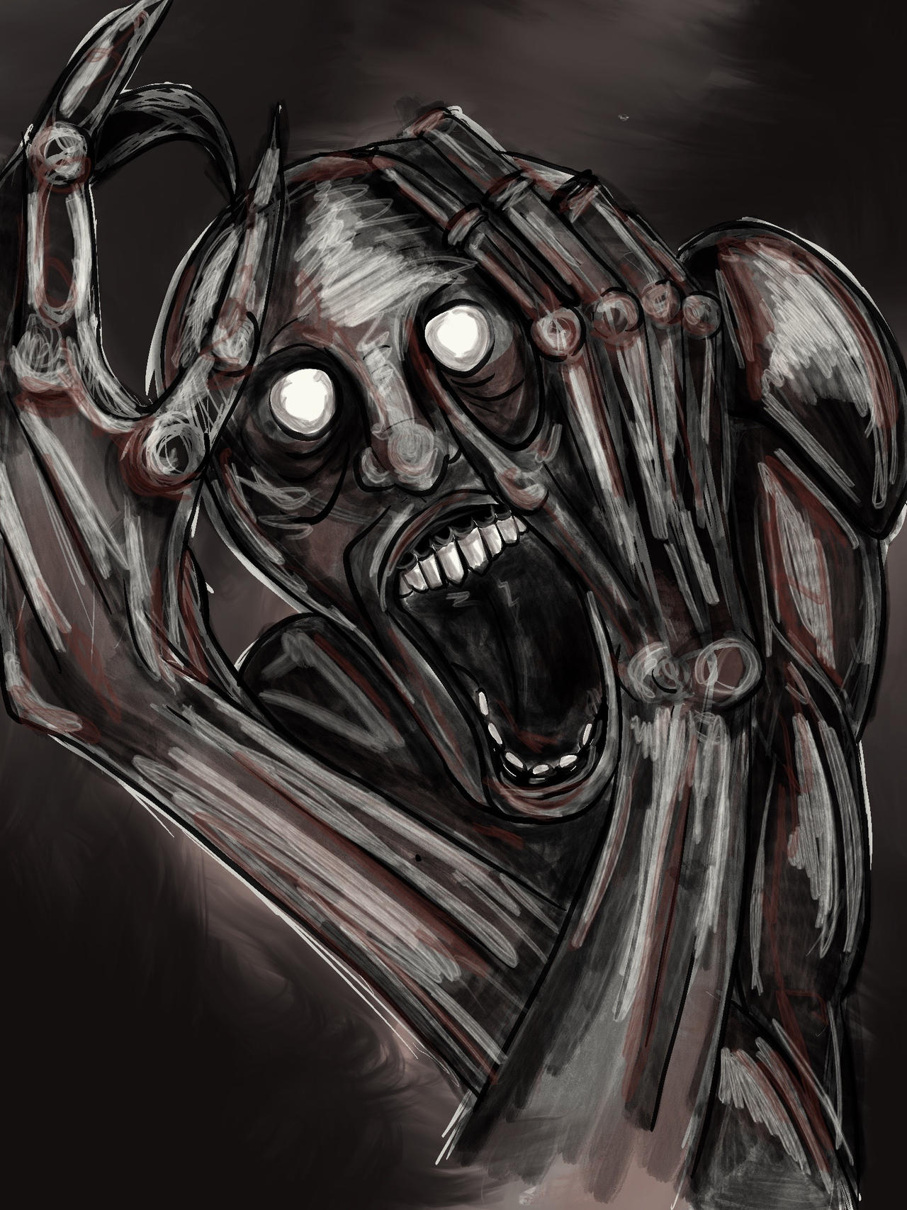 digital painting of scp-096 by marinellolea on DeviantArt