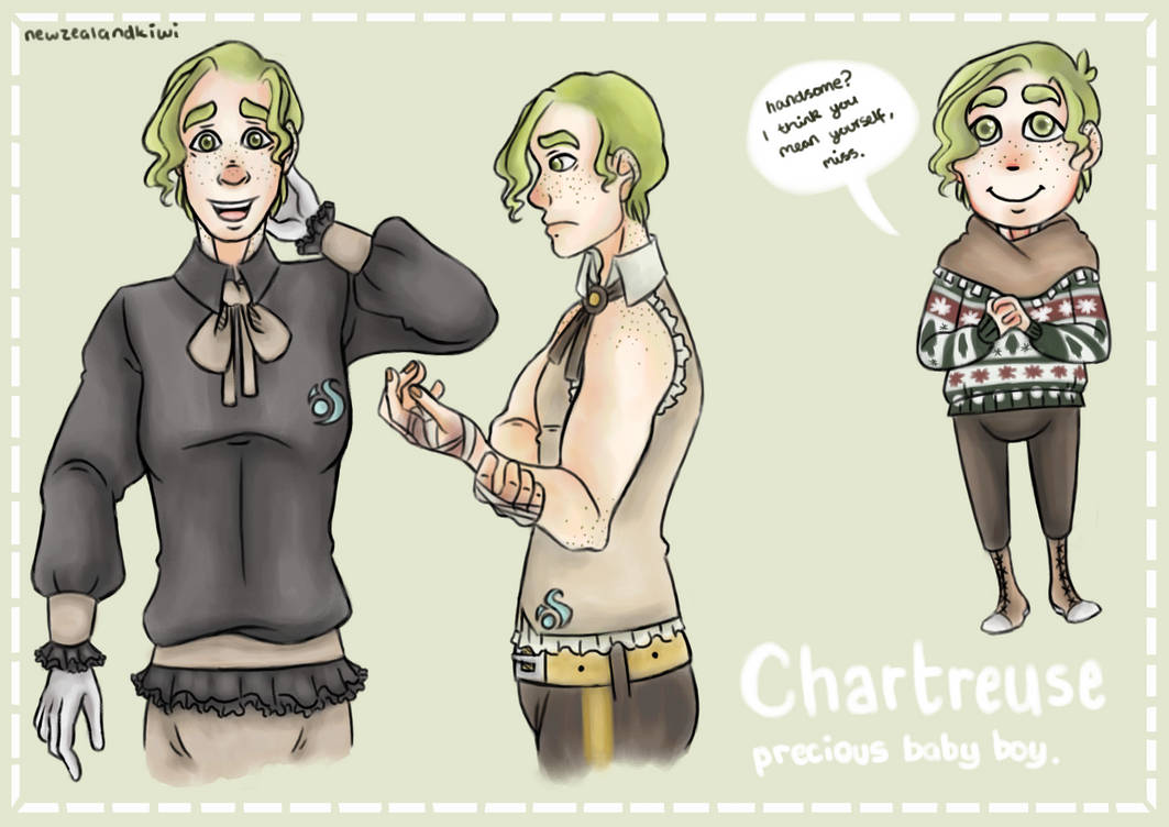 Character page: Chartreuse by NewZealandKiwi