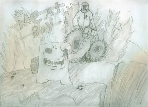 Super Meat Boy Sketch