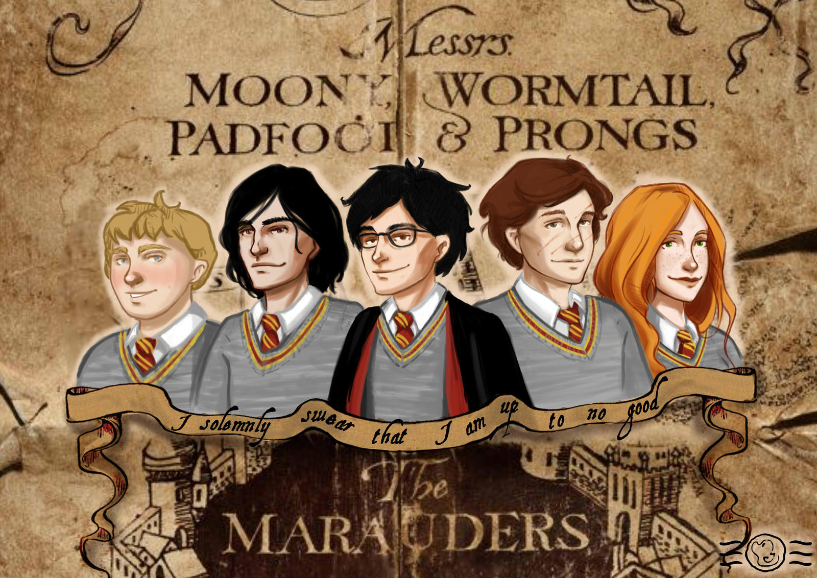 The Marauders (and Lily)