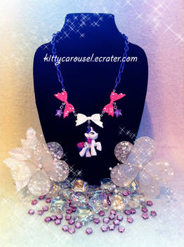 My little pony Rarity necklace