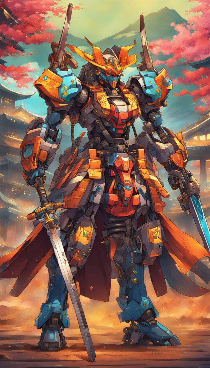 Mech Colorful Mech Samurai by bushidoj on DeviantArt