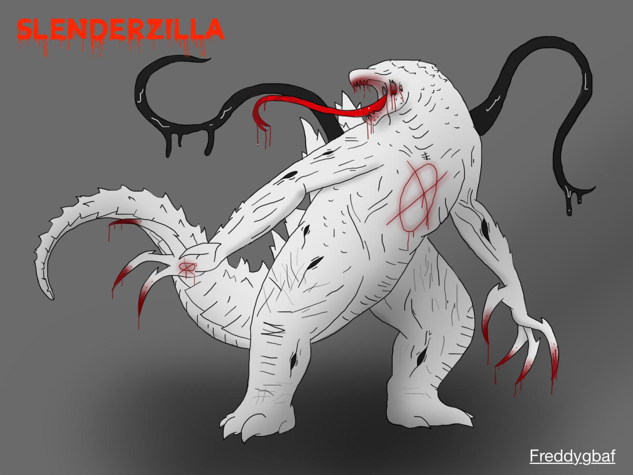 Snellzilla Background Slenderzilla's new design by Freddygbaf on DeviantArt