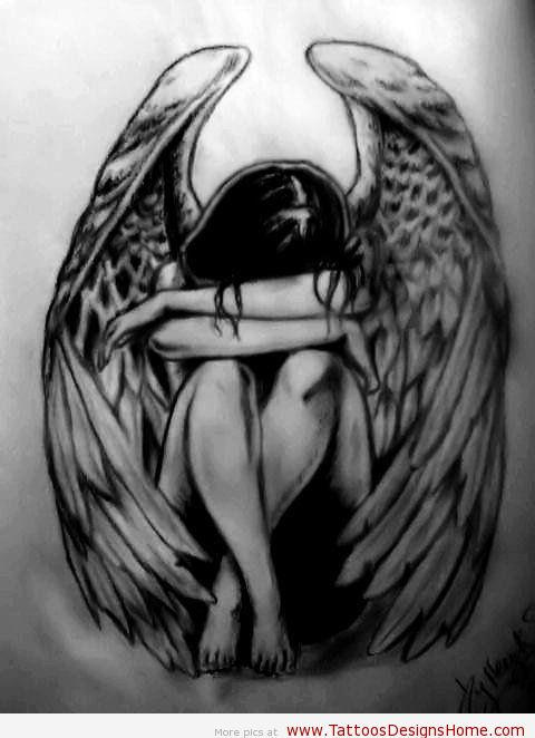 Fallen Angel Tattoo by EmoAnimeGirlFanatic on DeviantArt