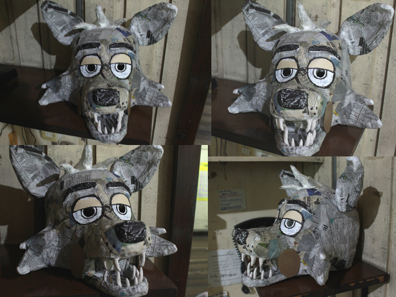How to make a Foxy Mask using Paper - DIY FNAF Mask 