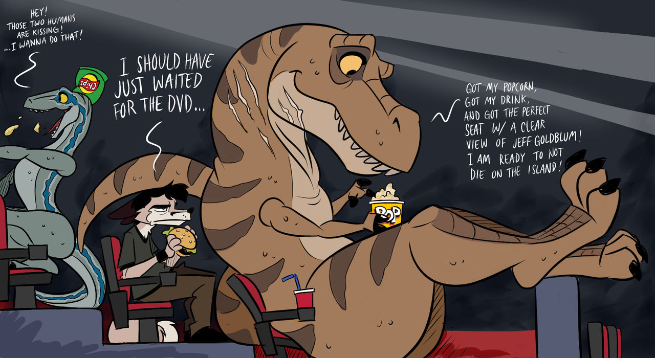 Jurassic Problem (Doodle) by wolfjedisamuel