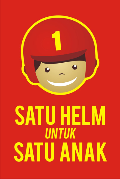 logo satu helm untuk satu anak