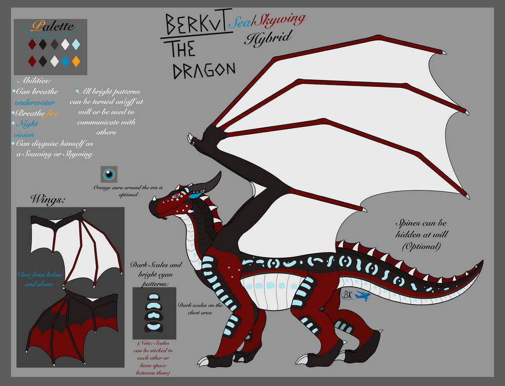 Berkut The Dragon Ref Sheet (Version 2) WoF by BerkutTheDragon on ...