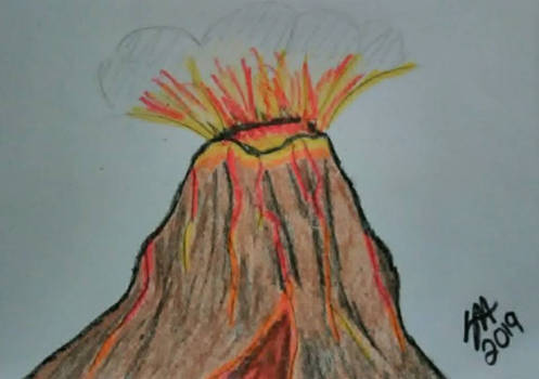 Crayon Volcano