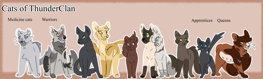 Character Icon Comparison: ThunderClan (part 1) [] Warrior Cats/WC:UE 