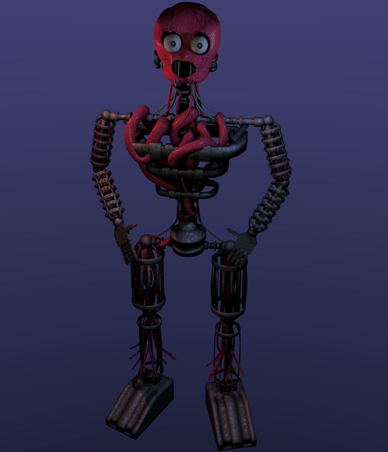 Springtrap Endoskeleton Springtrap W.I.P #2 Endo Finished (Blender) by Comicnight on DeviantArt
