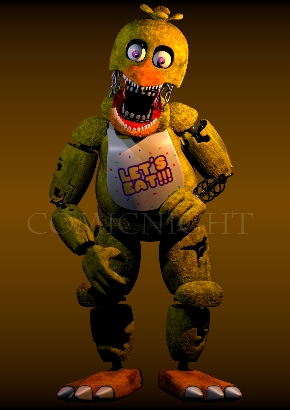 Fixed Stylized withered chica by darealccc on DeviantArt