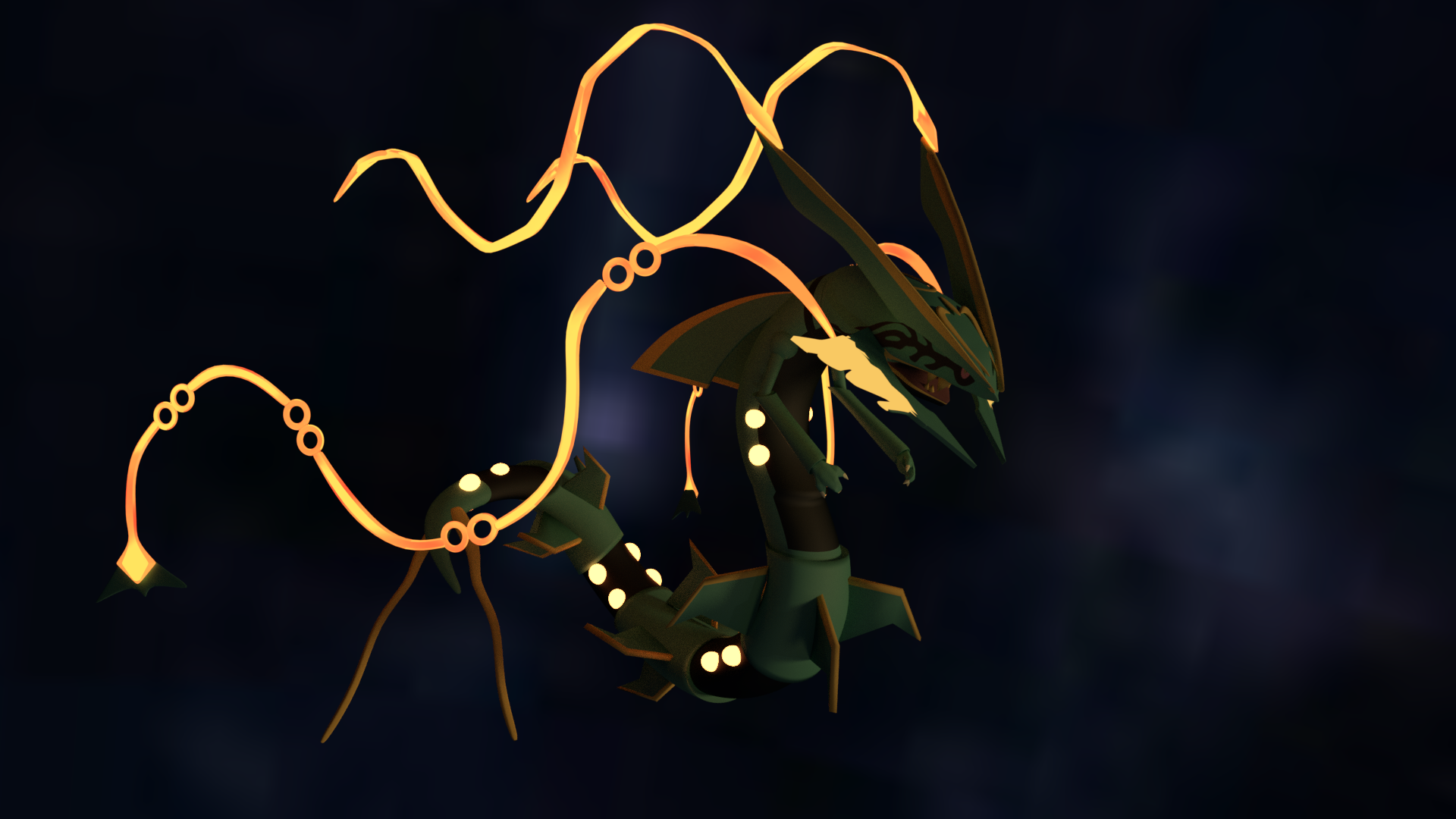 Mega-rayquaza 3D models - Sketchfab