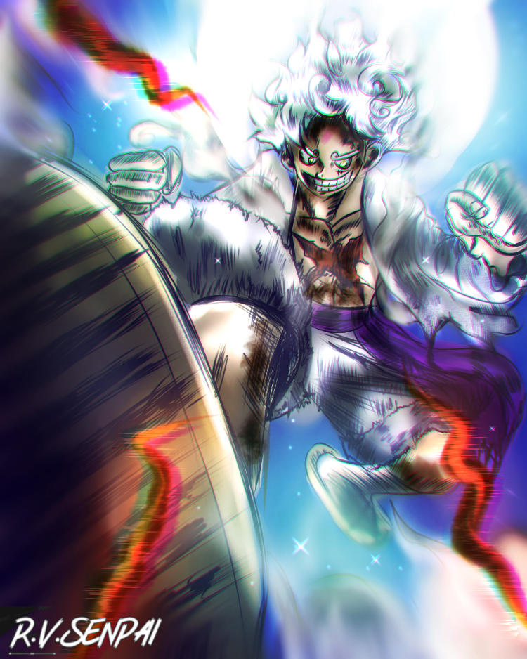 Luffy Gear 5 wallpaper i created tody by Bxnny-arts on DeviantArt