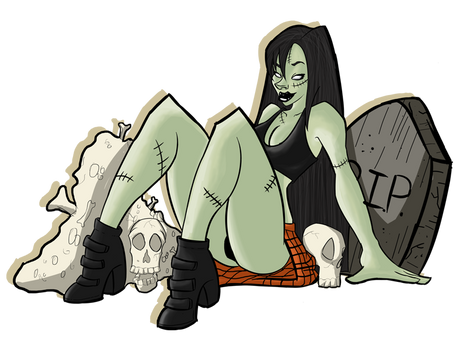 Zombie pin up 2