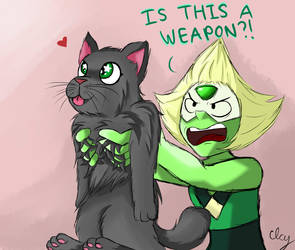 Peridot discovers cats