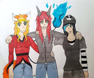 3 Friends [COM] by Firefoxgirl96