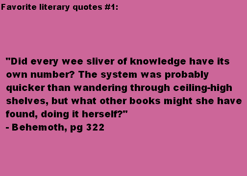 Favorite Literary Quotes #1