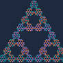 Multi path level 4 Sierpinski knot tangle