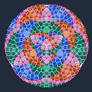 Triring ball, arrangement of 309 equal sided polys