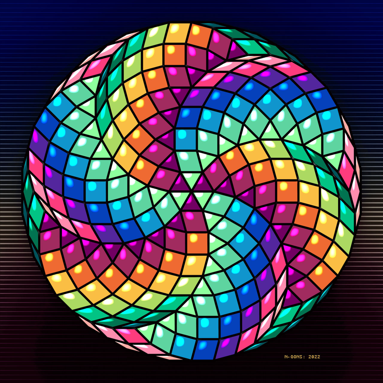 Icositetragon dissection by n-gons on DeviantArt