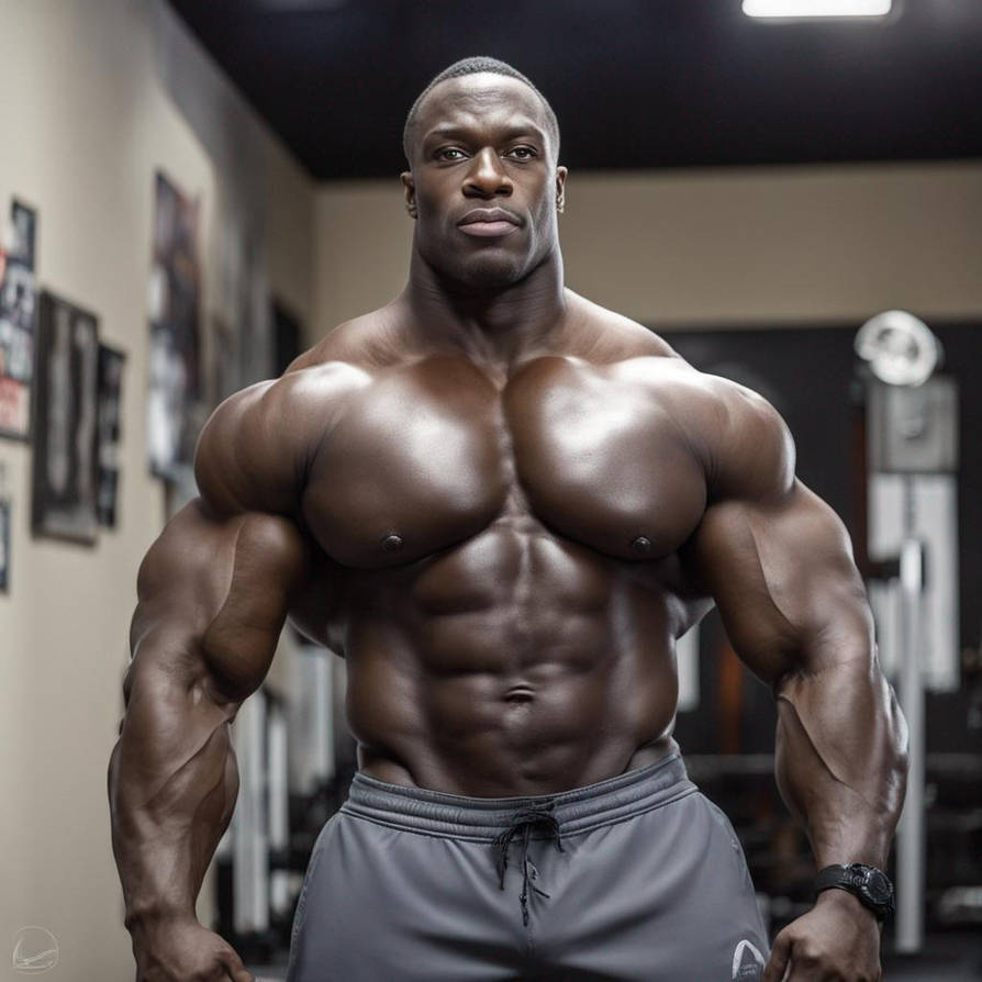 Dark Bodybuilder 30yo, Tall, Sexy, Big Black Bodybuilder, Clean Sha by bronaturesag on ...