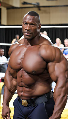 Tall 6'5 Naked Strong Handsome Hunk, Negroid Sexy