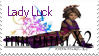 Yuna Lady Luck Stamp by halofarm