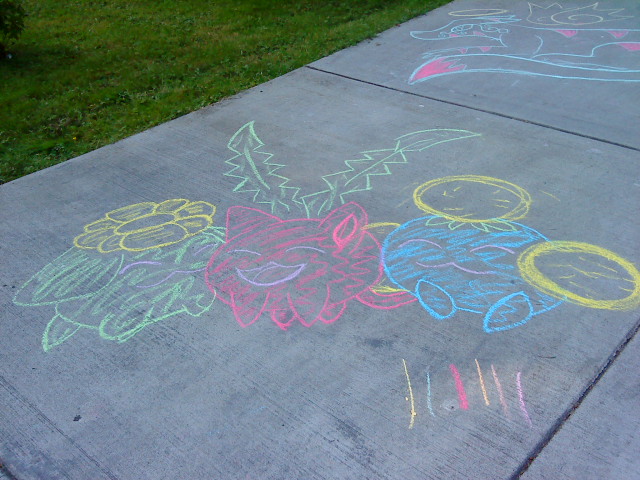 Cuteness in chalk XD