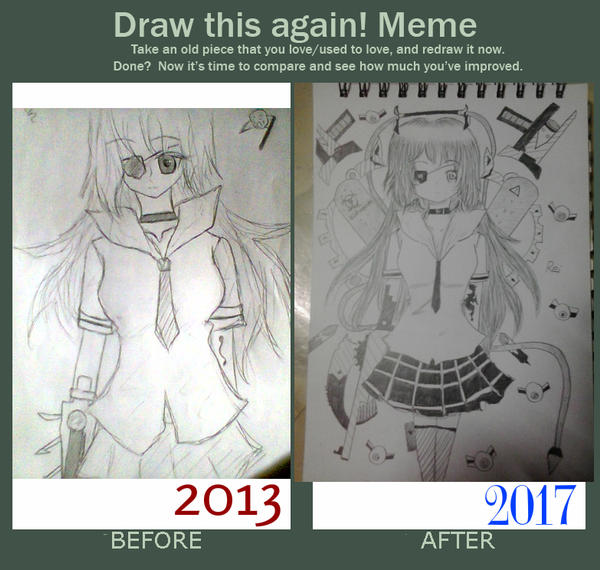 My OC before and after