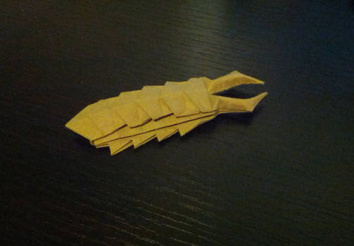 Origami Zerg Larva