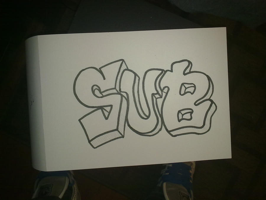 SUB 3D Lettering by Sublimelx on DeviantArt
