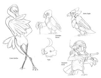 Bird Character Designs 001