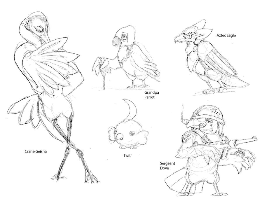 Deviantart Bird Designs Bird Character Designs 001 by DartStriker on DeviantArt